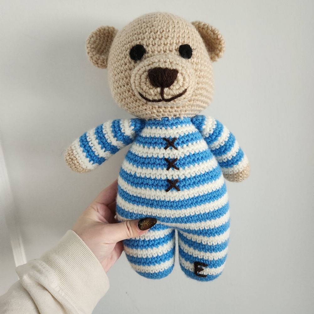 Hand Knit Teddy Bear